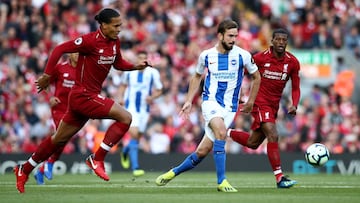 El Liverpool se mide al Brighton.