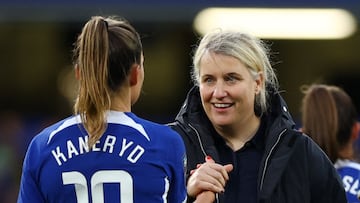 After being appointed coach of the USWNT, Emma Hayes acknowledged that she is not yet thinking about her new role and is focused on finishing the season with Chelsea.