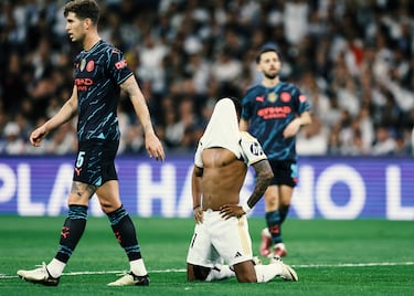 Rodrygo Goes se lamenta tras fallar una ocasión de gol.