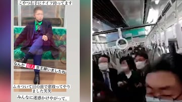 Se disfraza del Joker y apuñala a 17 personas en el metro: el vídeo es terrorífico