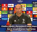 Allegri avisa: "Esperamos resolverlo en 90 minutos"