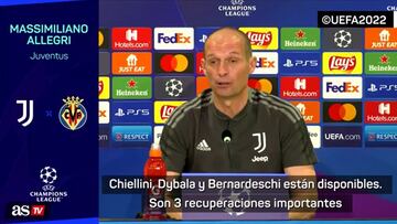 Allegri avisa: "Esperamos resolverlo en 90 minutos"