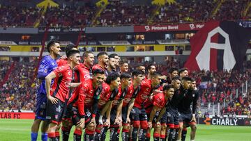 Atlas team group during the 12th round match between Atlas and America as part of the Liga BBVA MX, Torneo Clausura 2025 at Jalisco Stadium, on March 15, 2025 in Guadalajara, Jalisco, Mexico.