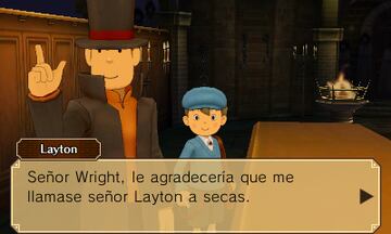 Captura de pantalla - El Profesor Layton vs. Phoenix Wright: Ace Attorney (3DS)