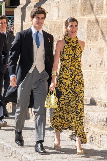 Belen Corsini y Carlos Fitz James Stuart en la boda de Blanca Sainz y Guillermo Comenge.