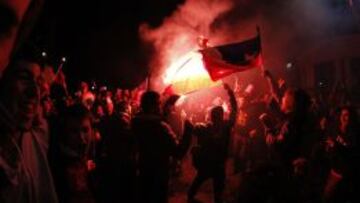La celebración en Plaza Italia.