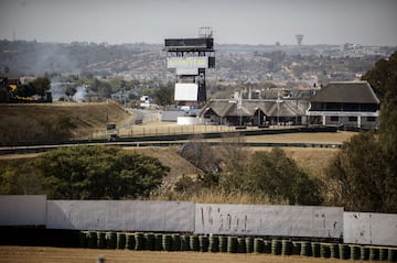 Vista general del circuito de Kyalami en 2014. Este circuito albergó 20 Grandes Premios de Sudáfrica. Entre 1967 y 1980, entre 1982 y 1985, en 1992 y en 1993.