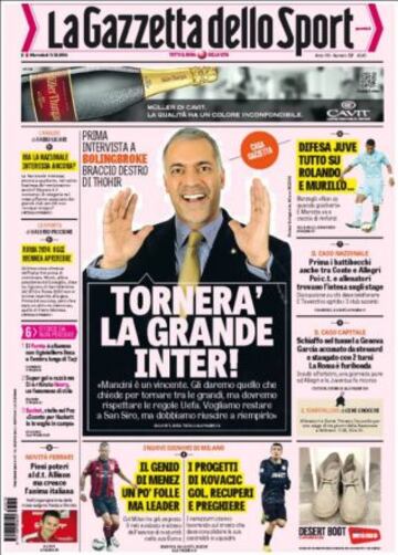 Portadas de la prensa deportiva