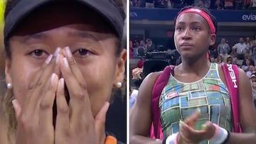 Es tal el respeto que se tienen que Osaka y Gauff lloraron: la secuencia completa emociona