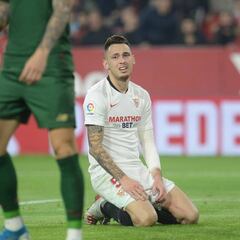 Ocampos, baja ante el Madrid tras ver la quinta amarilla