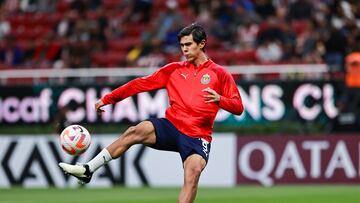 Jose Juan Macias of Guadalajara during the round of 16 first leg match between Guadalajara and Club America as part of the CONCACAF Champions Cup 2024, at Akron Stadium on March 06, 2024 in Guadalajara, Jalisco, Mexico.