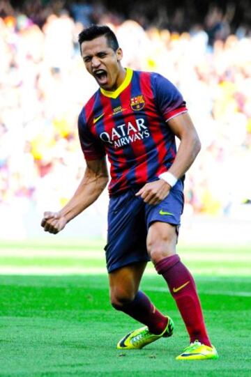 GOL 2-1 celebración de Alexis