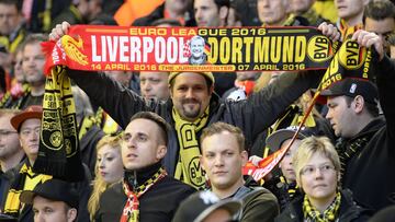 Liverpool y Dortmund ganan el premio a la mejor afición