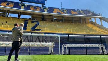 ¡Para el recuerdo! Daniele De Rossi llevó a su hijo, Noah, a conocer La Bombonera