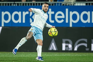 El centrocampista del equipo aragonés hizo un gol de killer. En el sitio adecuado, en le momento justo para conseguir sumar un segundo gol que certificaba el triunfo.