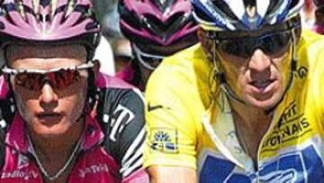 <b>EL RIVAL.</b> Vinokourov asegura que Kivilev guía su triunfal carrera desde su muerte. Eso le sirve para sentirse con fuerzas de ganar el Tour y hace una llamada a Mayo para atacar a Armstrong.