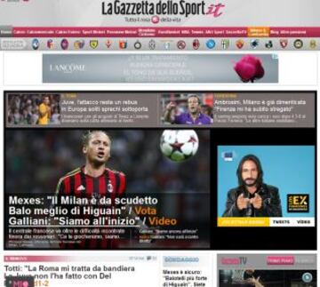 Portadas de la prensa extranjera