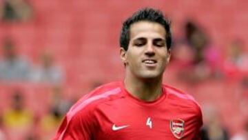 <b>PUESTA DE LARGO. </b>Cesc se ejercitó ayer con el Arsenal.