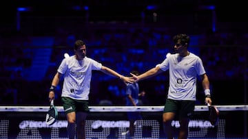 Paquito Navarro y Pablo Cardona, en el choque de octavos de final.