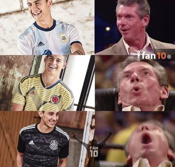 La Selección Colombia presentó su nueva camiseta y los memes no se hicieron esperar. 