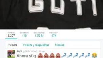 Imagen de la cuenta de Twitter de Guti.