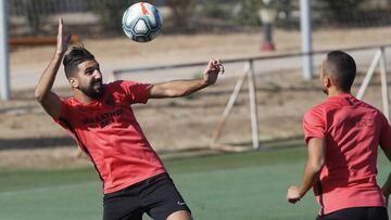 Dabbur, en un entrenamiento. 