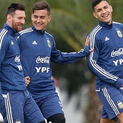 Argentina prepara el debut ante Colombia con tres variantes