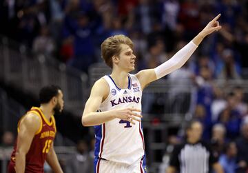 Gradey Dick (Kansas) se ha convertido en la referencia ofensiva de los Jayhawks. 