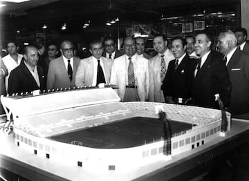 Maqueta del estadio Benito Villamarín antes de su construcción en 1928
