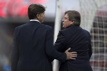 Miguel Herrera y Hernán Cristante