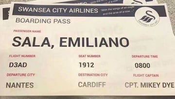 La afición del Swansea se mofa del Cardiff y de Emiliano Sala