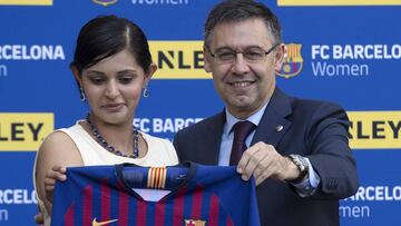 Presentacion de Stanley como nuevo sponsor del FC Barcelona femenino.