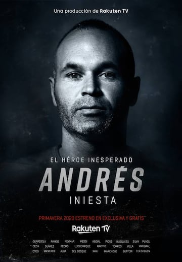 Cartel del documental 'Andrés Iniesta - El héroe inesperado'