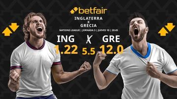 Inglaterra vs. Grecia: horario, dónde ver, pronósticos y clasificación
