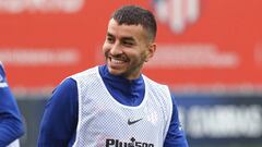 Correa, en el entrenamiento del Atl&eacute;tico de este martes.