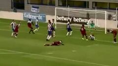 Con suerte: el primer gol de la nueva figura de Pellegrini