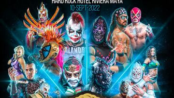 Este es el cartel de Lucha Libre Triple A para Ring & RockstAAArs 2022