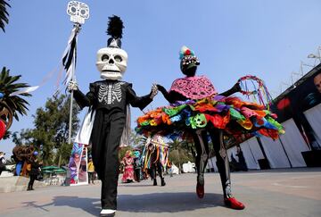 El día de muertos se vivió previo al Gran Premio de México