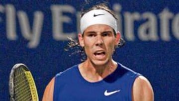 <b>PASO FIRME. </b>Rafa Nadal celebra su victoria en octavos ante Andreev.