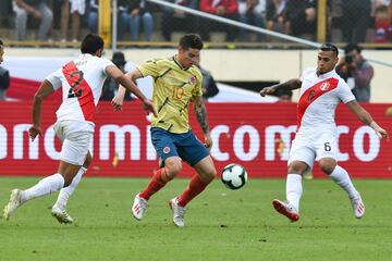 La Selección Colombia enfrentó a la Selección de Perú en el estadio Monumental de Lima a pocos días de comenzar la Copa América ante Argentina.
