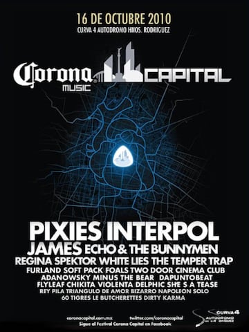 Los carteles de las 10 ediciones del Corona Capital