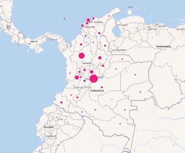 Mapa de casos y muertes por coronavirus por departamentos en Colombia: hoy, 21 de junio