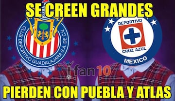 Los 18 memes que se burlan de Cruz Azul por su derrota ante Atlas