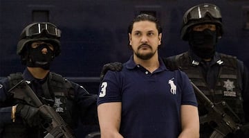 El agresor de Salavador Cabañas detenido por la policía federal.