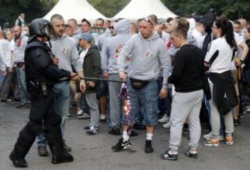 Legia hooligans involved in violent clashes at Bernabeu