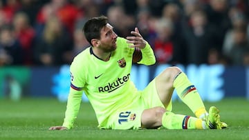 Messi, en Old Trafford.