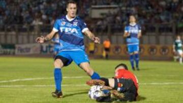 Leonardo Ramos anot&oacute; un gol pero no fue suficiente para vencer a Wanderers. 