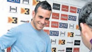 <b>CONTENTO. </b>Moisés Hurtado habló ayer en la Ciudad Deportiva.