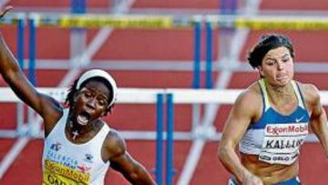 <b>IMBATIBLE. </b>Onyia supera a Susanna Kallur, campeona europea.