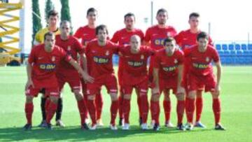 Formación la pasada del Real Unión de Irún.